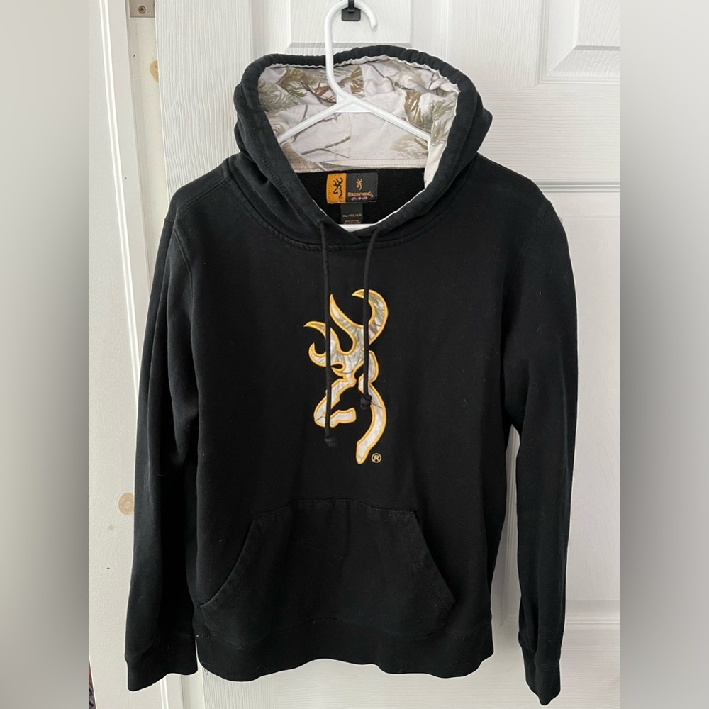 Browning Black and Gold Camo Hoodie